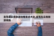 自驾游云南旅游攻略景点大全,自驾车云南旅游线路