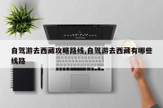 自驾游去西藏攻略路线,自驾游去西藏有哪些线路
