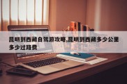 昆明到西藏自驾游攻略,昆明到西藏多少公里多少过路费