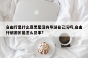 自由行是什么意思是没有导游自己玩吗,自由行旅游团是怎么回事?