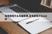 自驾游买什么车最实用,自驾游买什么suv好