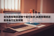 自驾西安跟团游哪个旅行社好,去西安跟团还是自由行比较划算